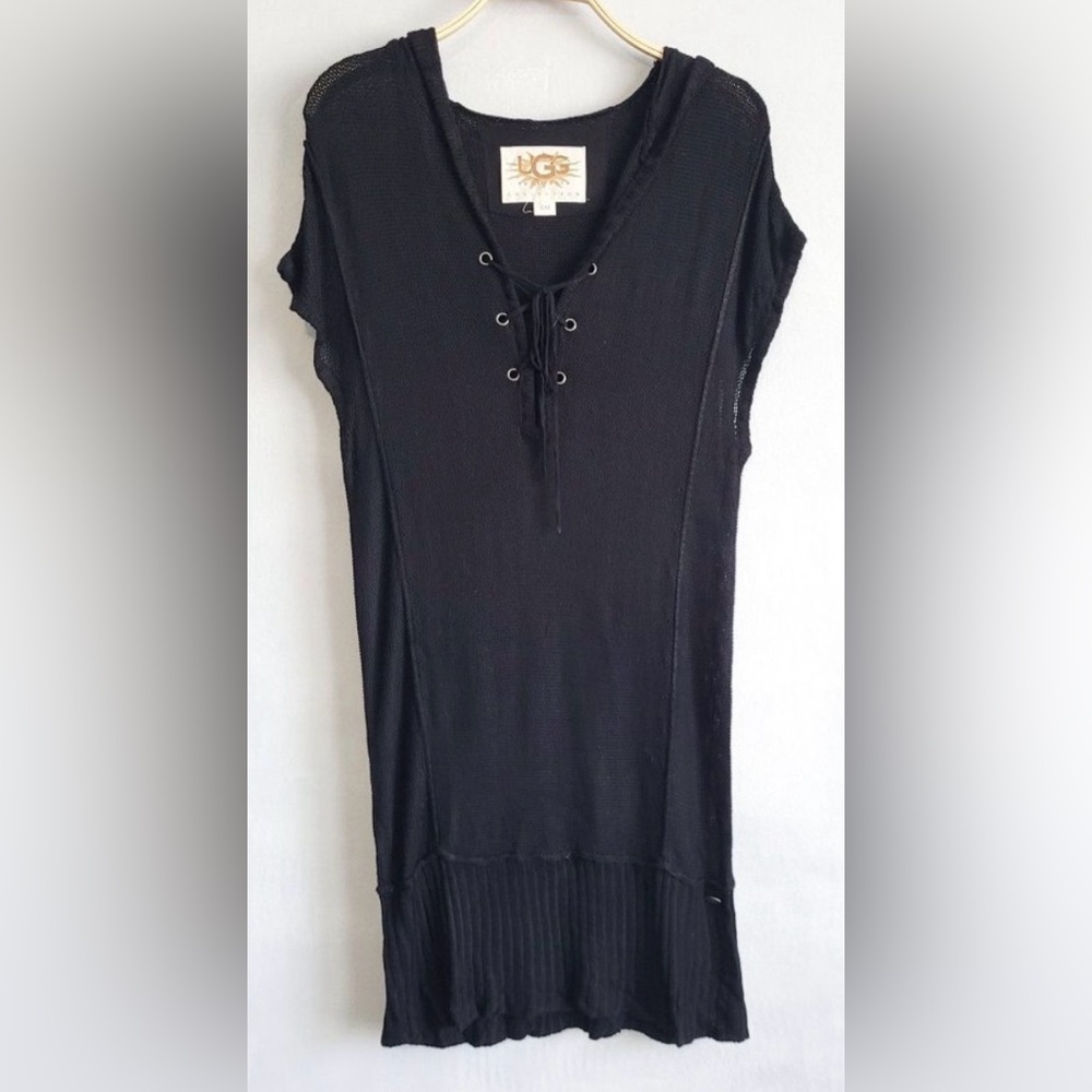 UGG‎ Australia Collection Beach Pool Swim Hooded Knit Coverup Nautical Coastal